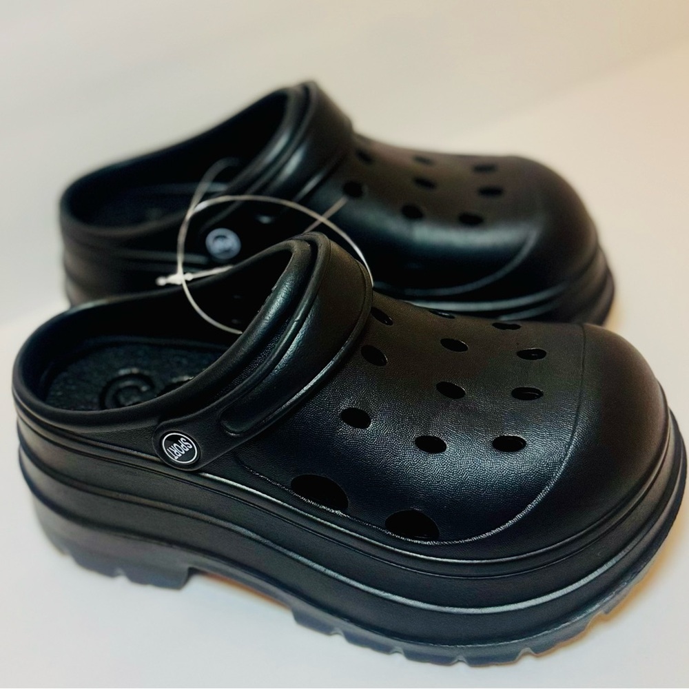 Trendy Black Platform Clogs Size US 8.5-9.5 | EU 40-41 | NWT - Picture 9 of 12